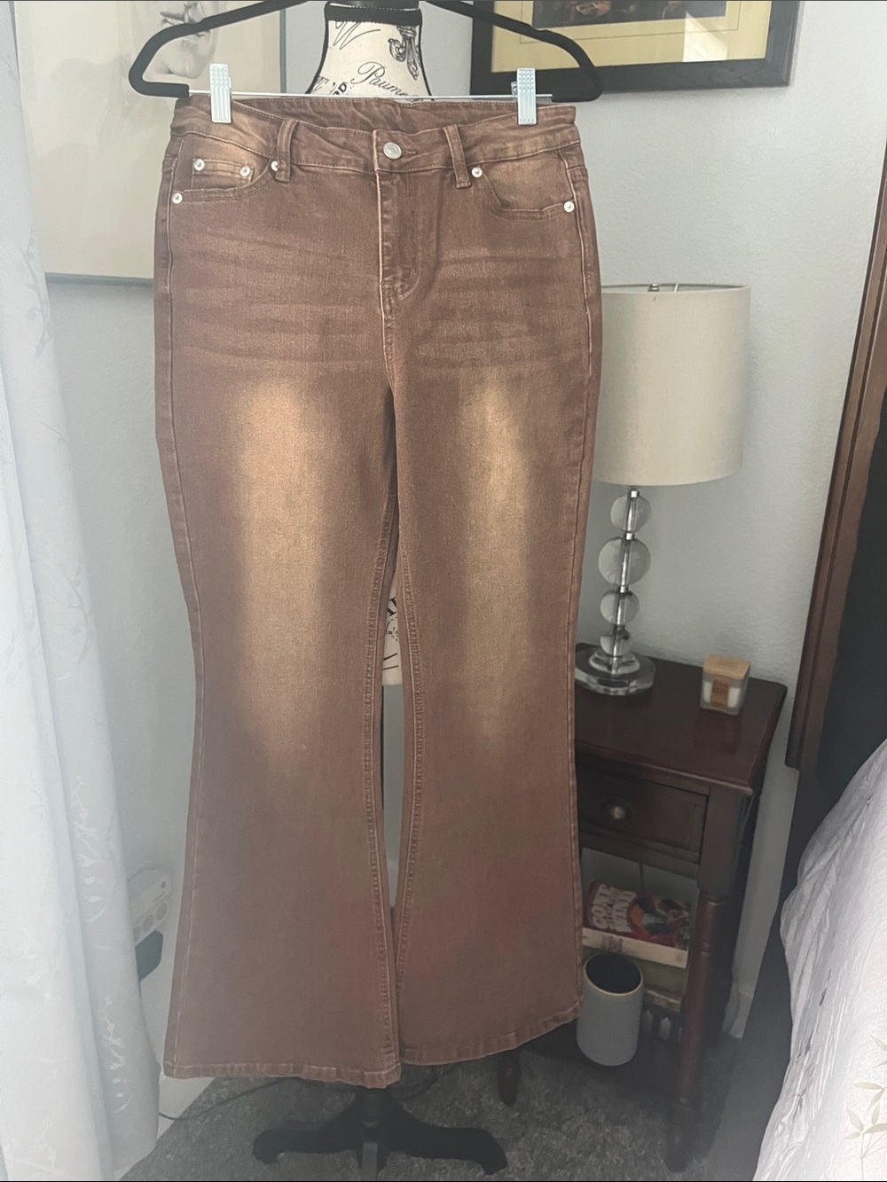 Forever 21 Women's Brown Flared Jeans